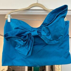 Hutch strapless bow-front top
